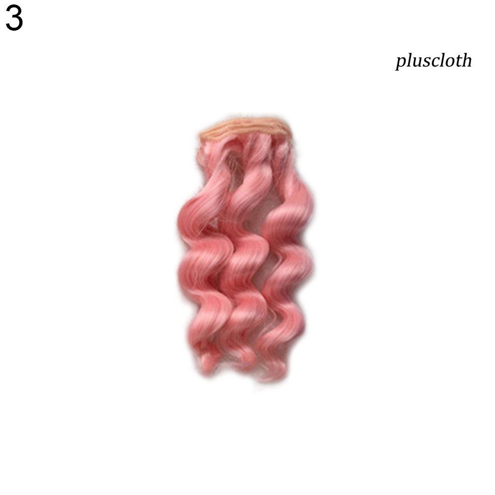 Tóc Giả Dài 15cm Xoăn Gợn Sóng Cho Búp Bê