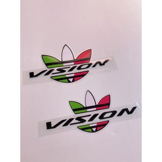 Tem dán biểu tượng adidas 3 sọc màu dán trang trí xe máy, oto, laptop...