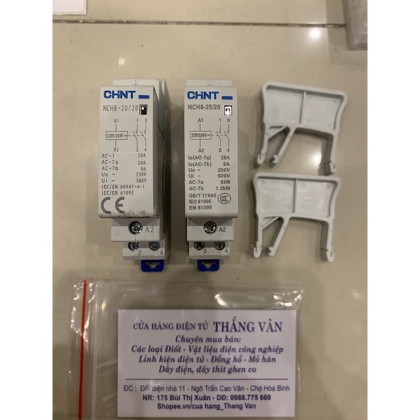 [KĐT/Contactor] Khởi động từ 1 pha hiệu CHINT NCH8 25A /20A/18A/12A