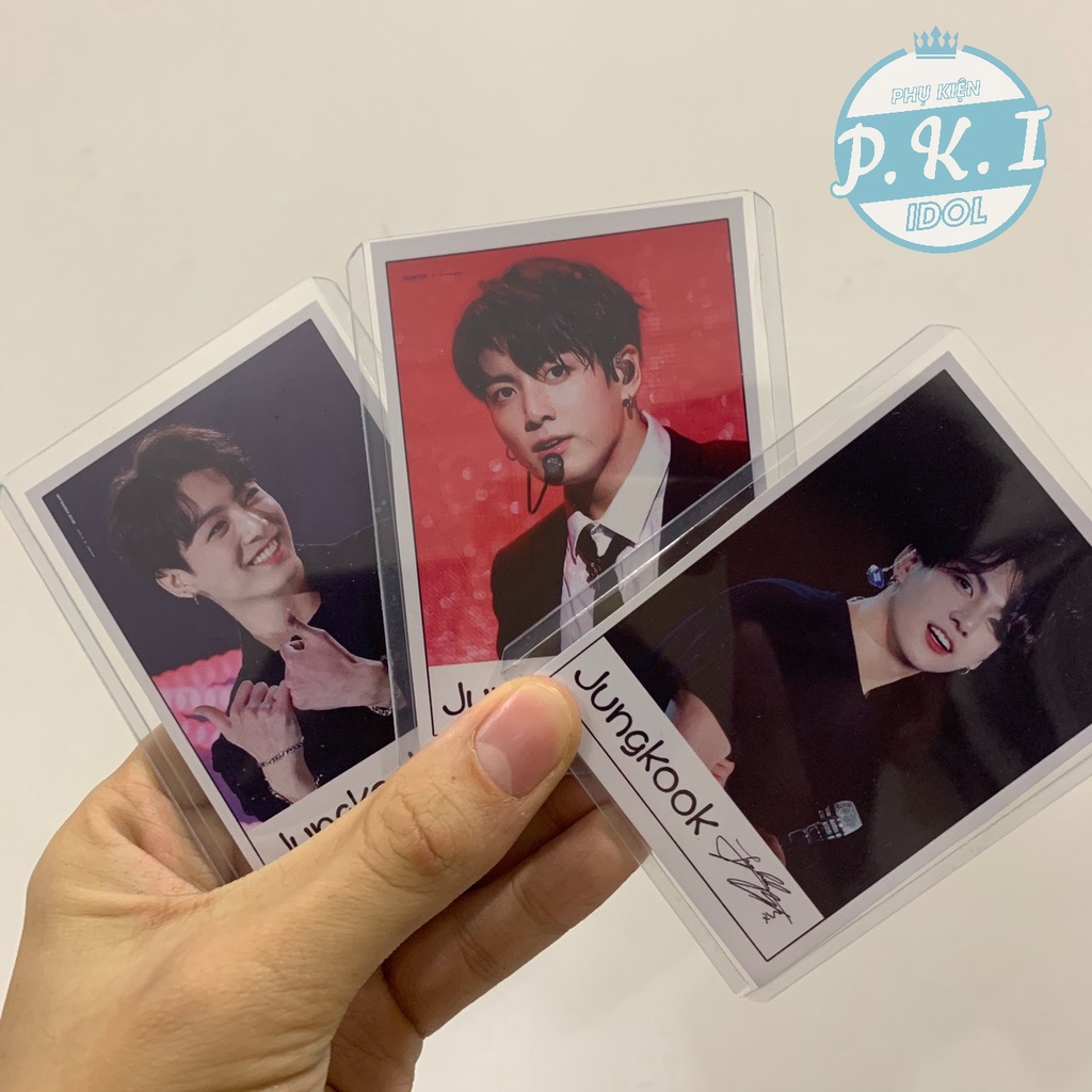 Siêu Phẩm 9 Lomo Card JungKook BTS Tặng Kèm Luôn 9 Toploader B8