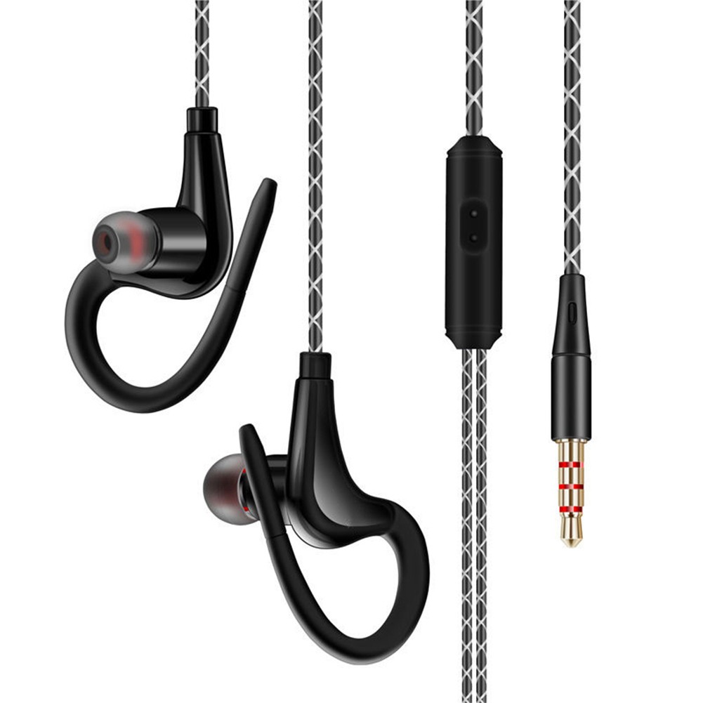 Tai nghe móc vành tai thể thao giắc 3.5mm âm thanh stereo/bass/Hifi kèm mic