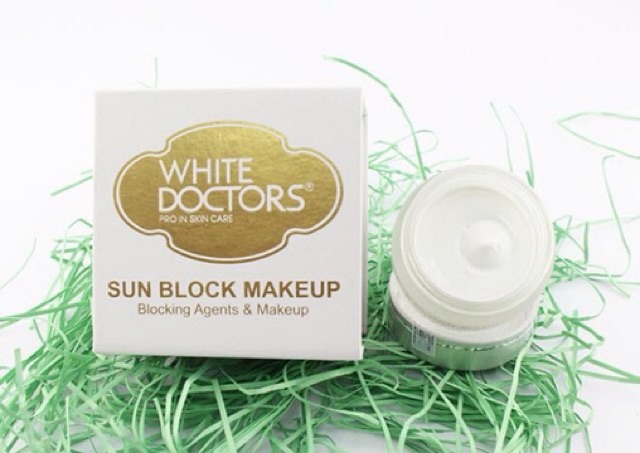 kem trang điểm chống nắng và dưỡng trắng da mặt White Doctors (Sun Block Makeup):