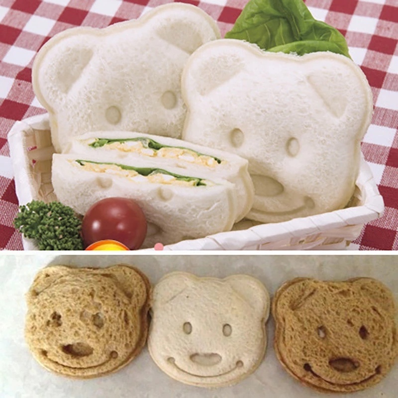 Khuôn Làm Bánh Sandwich Hình Gấu Sáng Tạo