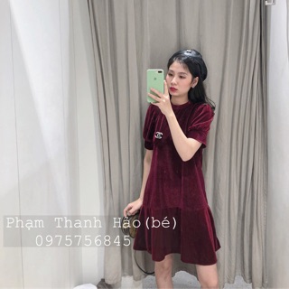 Váy nhung đỏ