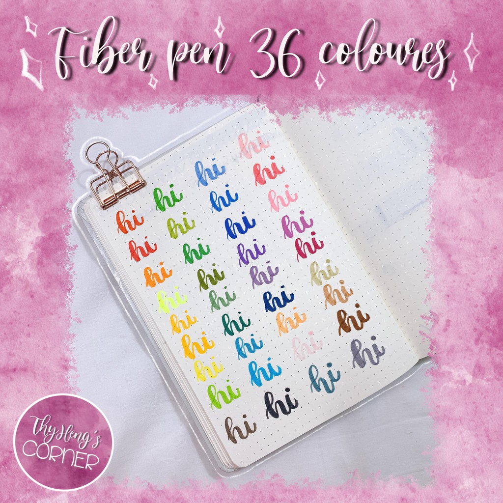 (Giá rẻ) Bút Lông Màu FIBER PEN Colokit 36 màu FP-C03/ SWM-C006