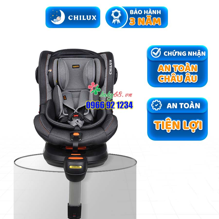 Ghế ô tô cho bé Chilux SAFE 360 (Cho bé sơ sinh đến 4 tuổi)