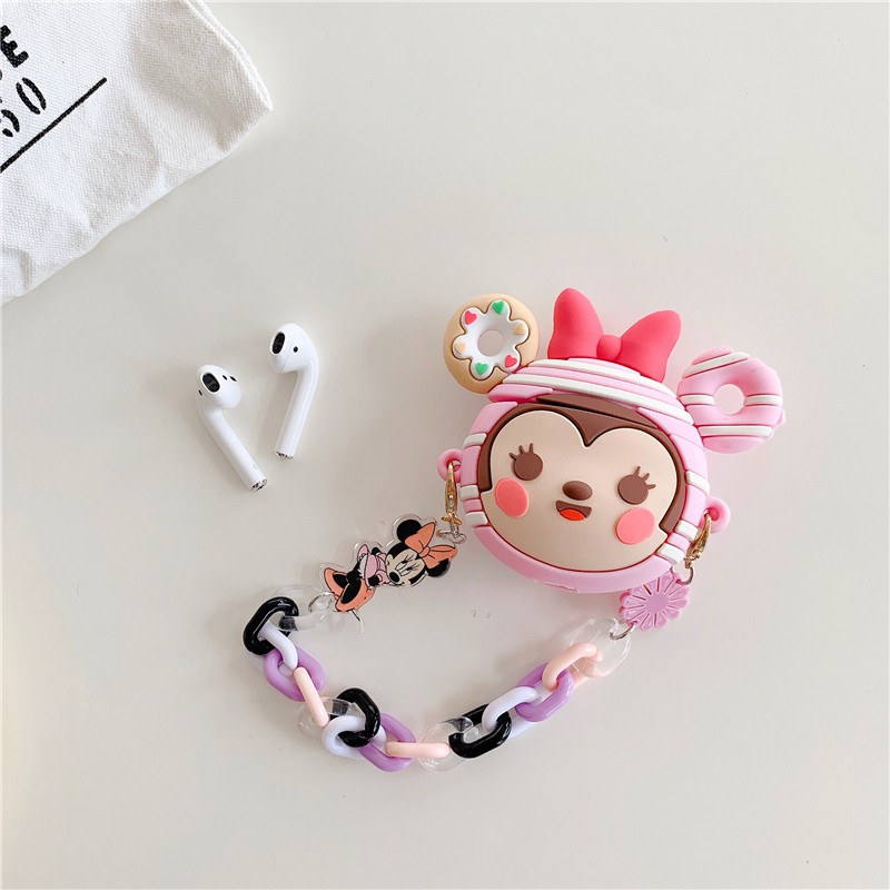 Bao airpod  vỏ airpod Mickey kèm quai xách