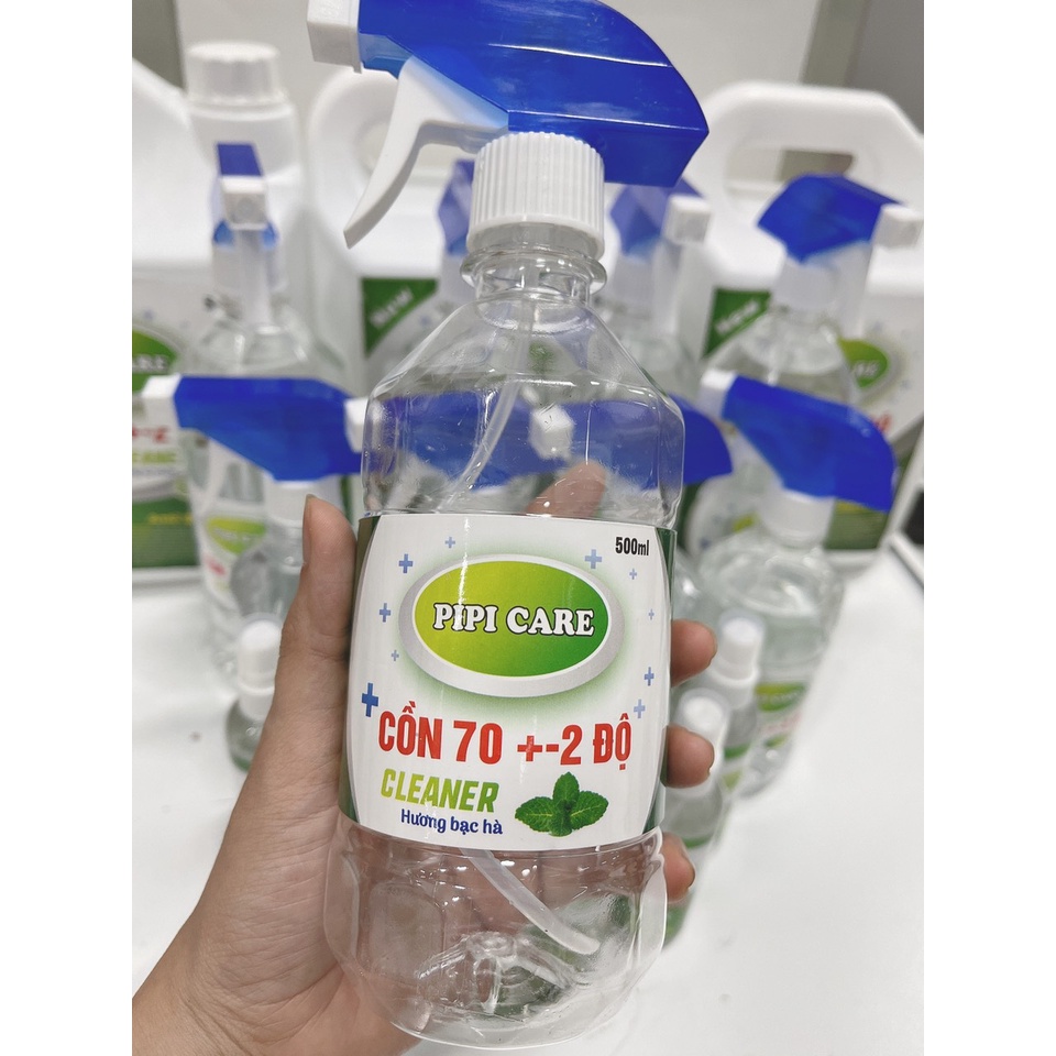 Cồn 70 độ 500ml xịt sát khuẩn dạng xịt sát khuẩn tay có vòi xịt KOPATO F3001