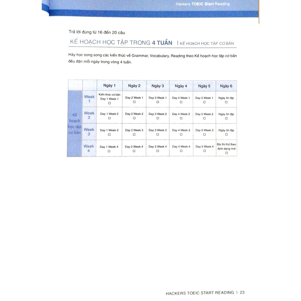 Sách - Hackers Toeic Start Reading