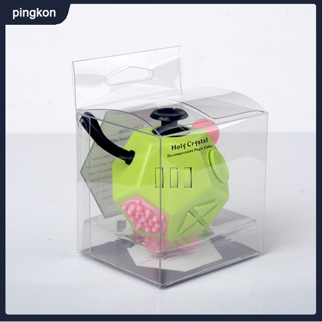 Đồ Chơi KhốI Fidget Cube 12 MặT GiúP GiảM Stress Cho Trẻ Em / NgườI LớN - 2 MặT