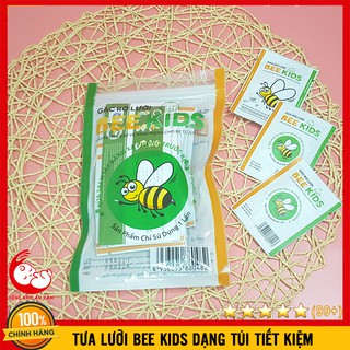 Tưa lưỡi cho bé, gạc rơ lưỡi sơ sinh bee kids - túi 20 gói