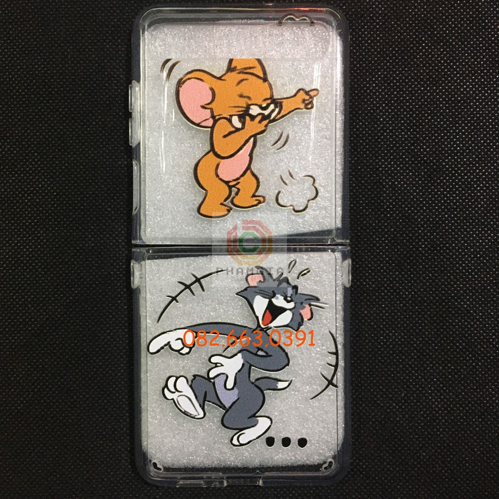 Ốp lưng Samsung Z Flip dẻo in hình Tom and Jerry dễ thương