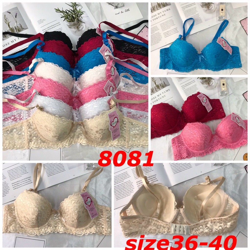 Áo ngực cotton ren đệm 2,5 cm nâng ngực- hàng Thái,Việt,