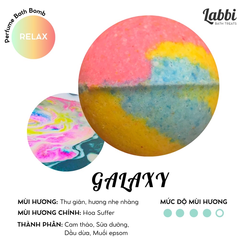 GALAXY [Labbi] Bath bomb / Viên sủi bồn tắm / Bom tắm