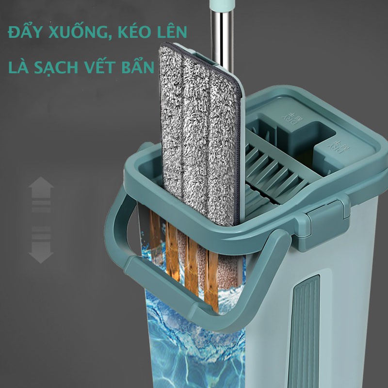  [HÀNG CHẤT LƯỢNG] Bộ lau nhà, cây lau nhà TOKAZO, mã TOKSM210