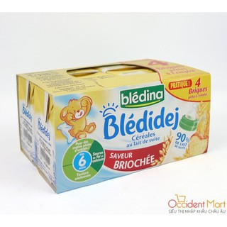 Sữa nước Bledina nhiều vị  (250ml*4)  pháp