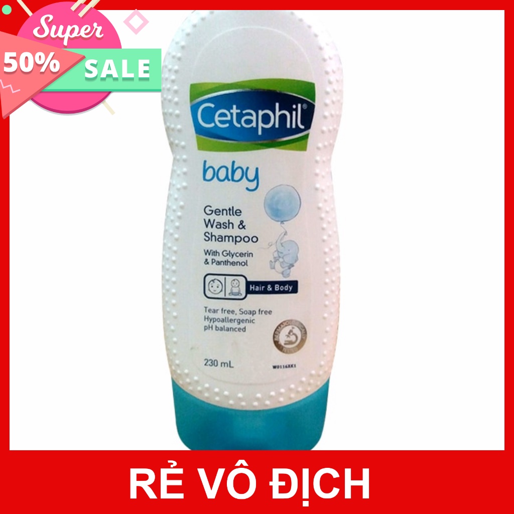 Sữa tắm gội toàn thân cho bé Cetaphil Baby 230ml