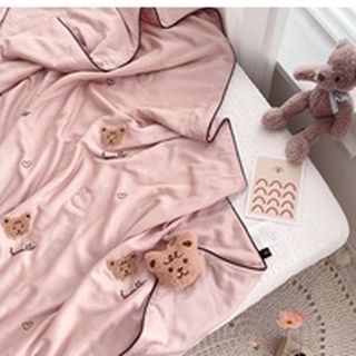Chăn Lụa Gấu Hàn Quốc Hàng Cao Cấp Bab Dreams