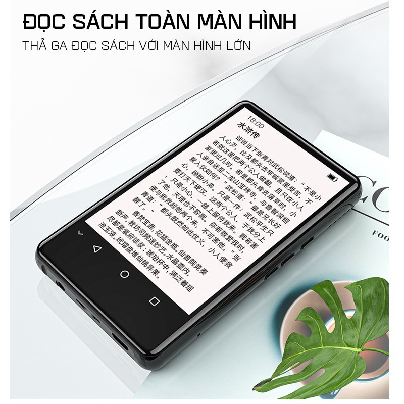 (Hỗ Trợ Tiếng Việt) Máy Nghe Nhạc Ruizu H6 Android MP4 Màn Hình Cảm Ứng 4.0 Inch Bluetooth WiFi - Bản Quốc Tế 2023, 16GB