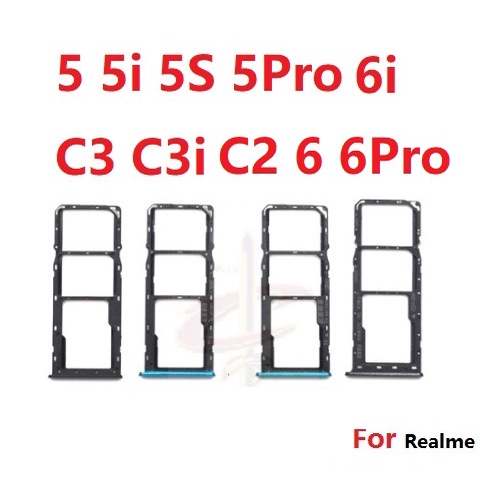 Khay Đựng Sim Điện Thoại Cho Realme C3 C3i 5 Pro 6 Pro 5i 6i 5S 6S