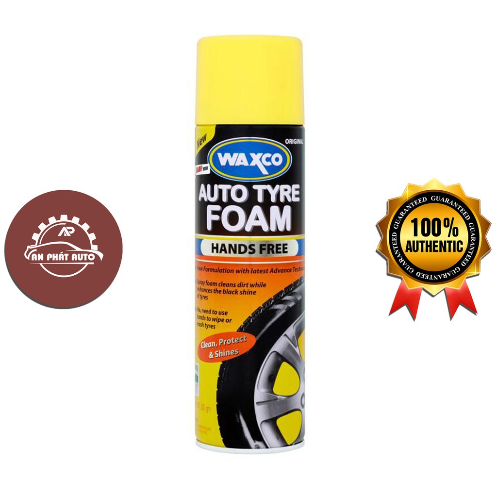 Waxco Auto Type Foam - Dung Dịch Dưỡng Lốp Dạng Bọt 500ml [Nhập Khẩu Malaysia]