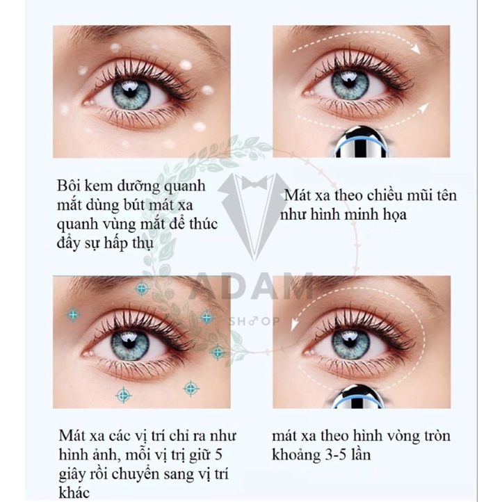 Máy massage mắt mini 10 chế độ loại bỏ quầng thâm mắt