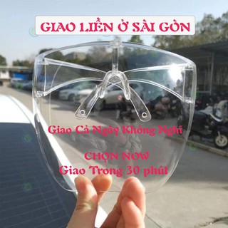 Kính bảo hộ y tế, chống dịch , chống bụi che mặt thời trang  [ KHẨU TRANG NHỰA ]