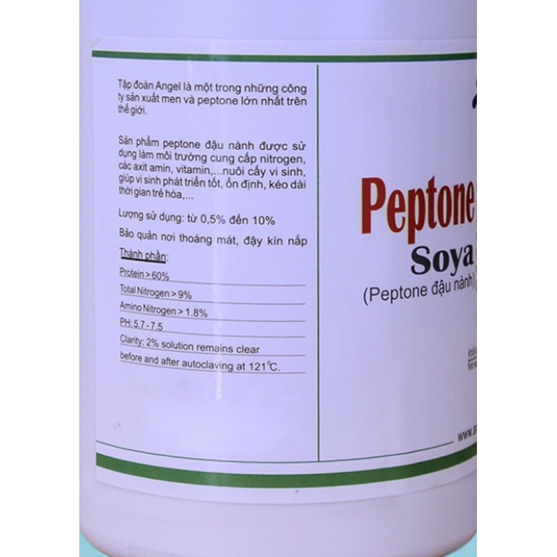 Peptone Soya Angel lọ 500g ( Peptone đậu nành ) Pepton đậu nành Soy peptone