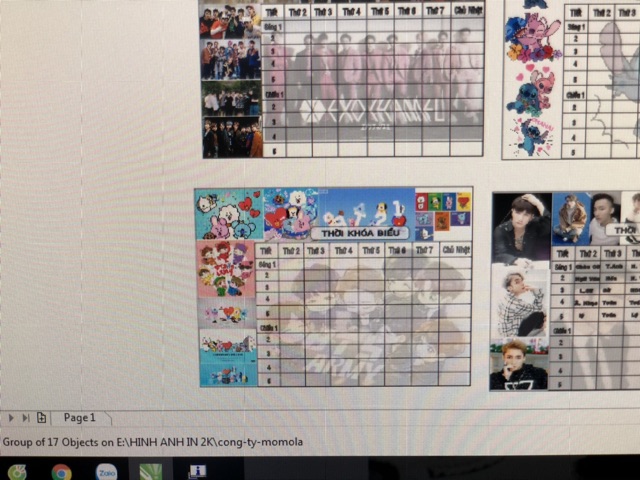 Tkb in hình theo yêu cầu