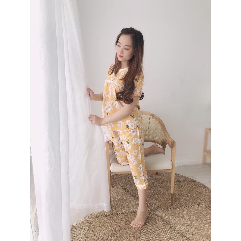 [Mã FAGREEN245 giảm 10% tối đa 30K đơn 99K] Đồ Bộ Nữ Tole Lanh VNXK Tiểu Thư Cổ Tròn | BigBuy360 - bigbuy360.vn