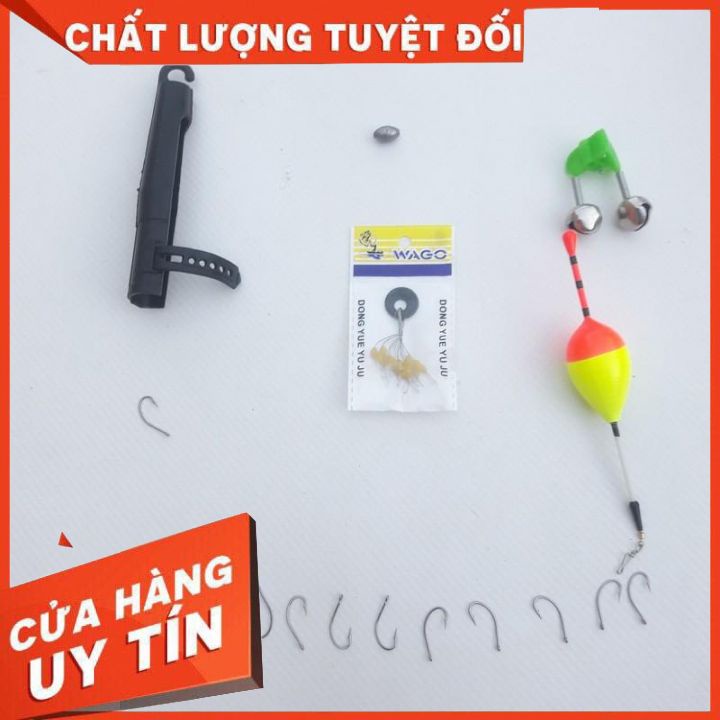 Combo bộ cần máy simano 2m7 tặng kèm 6 phụ kiện và 1 túi đựng cá (Đồ câu lồng bát quái chài lưới)