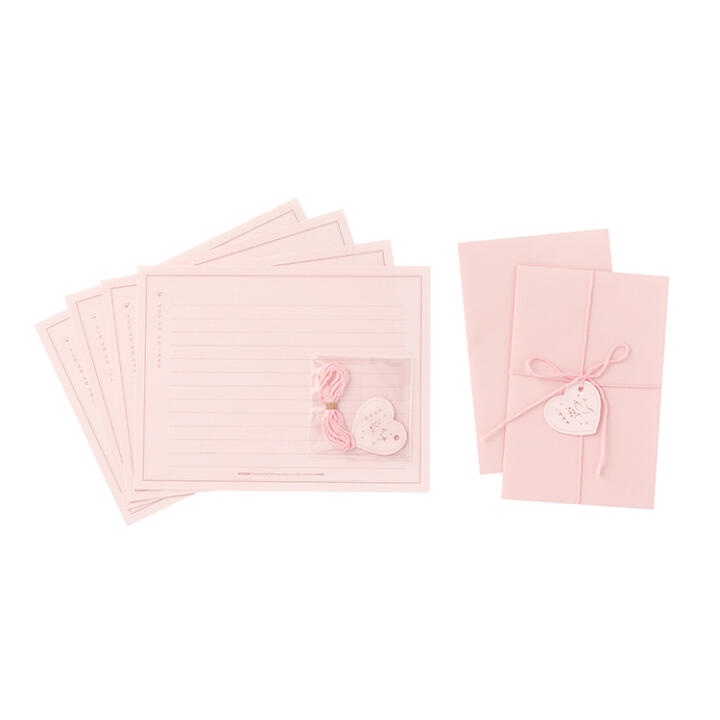 Set Phong Bì Giấy Viết Thư ARTBOX Hàn Quốc Màu Hồng Ngọt Ngào