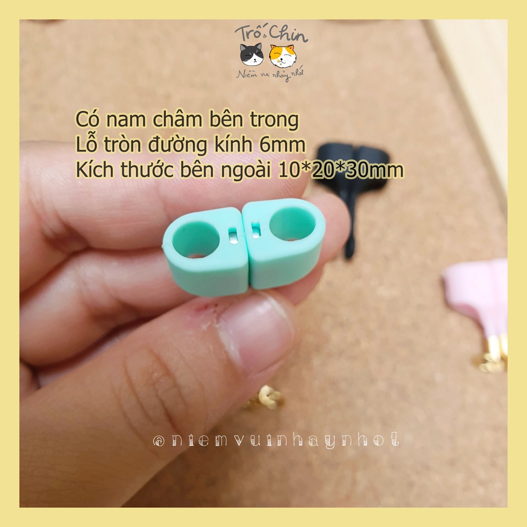 Set cao su, chốt cao su giữ tai nghe không dây, có nam châm