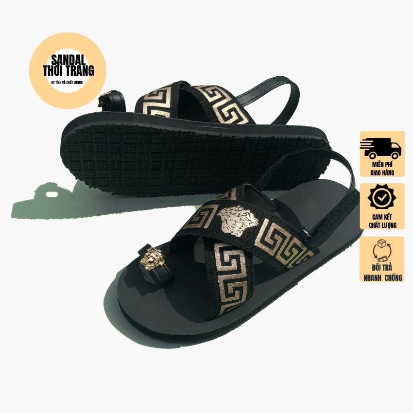 Dép quai hậu xỏ ngón nam nữ, Sandal đi học sỏ ngón đồng nai F87 full size 30-44 SANDALTHOITRANG