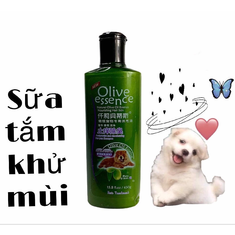Sữa tắm Oliver cho chó mèo dưỡng mượt lông khử mùi 450ml
