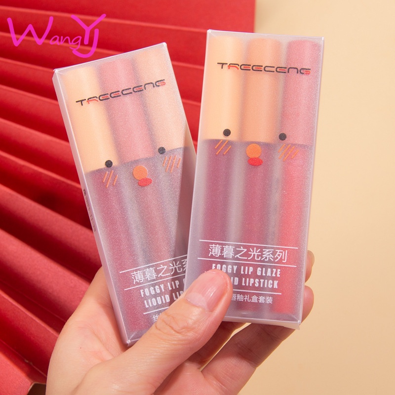 Set 3 Son Môi Nhung Mịn Màu Sắc Thời Trang Dành Cho Nữ