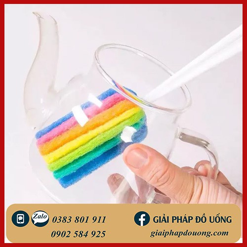 CÂY RỬA LY CẦU VÒNG 7 MÀU