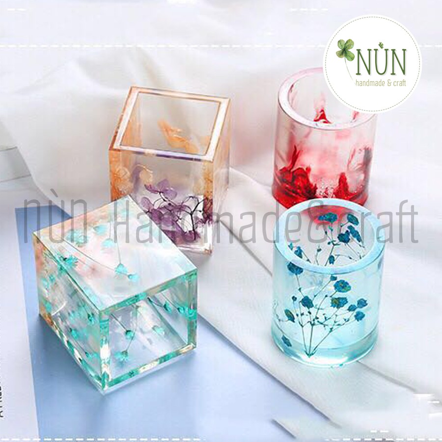 Khuôn Silicon Làm Ống Đựng Bút Handmade