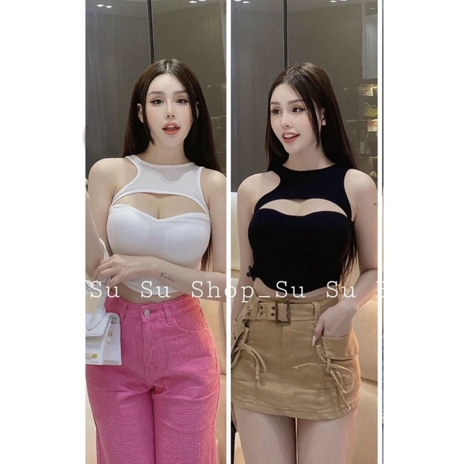 Áo 3 lỗ nữ khoét ngực mới về kèm video, chất vải thun thái xịn sò có may kèm mút ngực. Từ 38-53 ký vừa