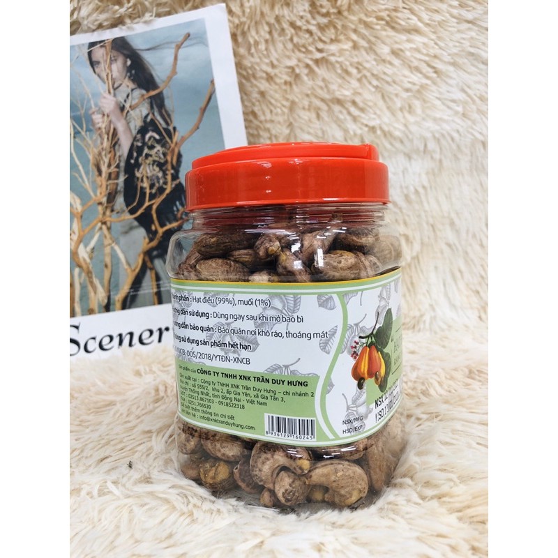 Hạt Điều Đồng Nai Rang Muối 500g - Hạt Điều Nguyên Hạt  Nhà Rang Béo Ngon - Ăn Vặt Đồng Nai
