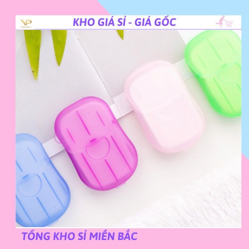 ⛔ GIÁ SỈ⛔ Hộp 20 Miếng xà phòng giấy dùng 1 lần tiện dụng 88261