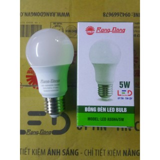 Bộ 3  bóng đèn led bulb rạng đông 6500k A55N4 5W/ A60N1 9W/ A70N1 12W