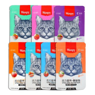 Pate cho mèo Wanpy gói 80g mix tổng hợp 7 vị - Noodle_shop PTWN80G