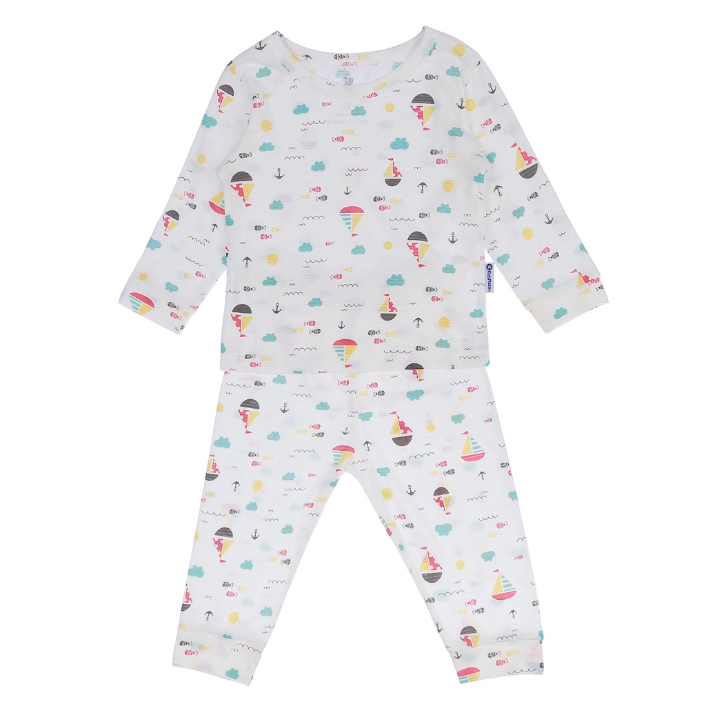 BỘ QUẦN ÁO TAY DÀI KIDSPLAZA IN HÌNH THUYỀN