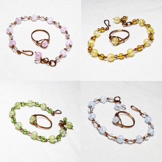 Bộ vòng nhẫn đá tuyết 06426-06429