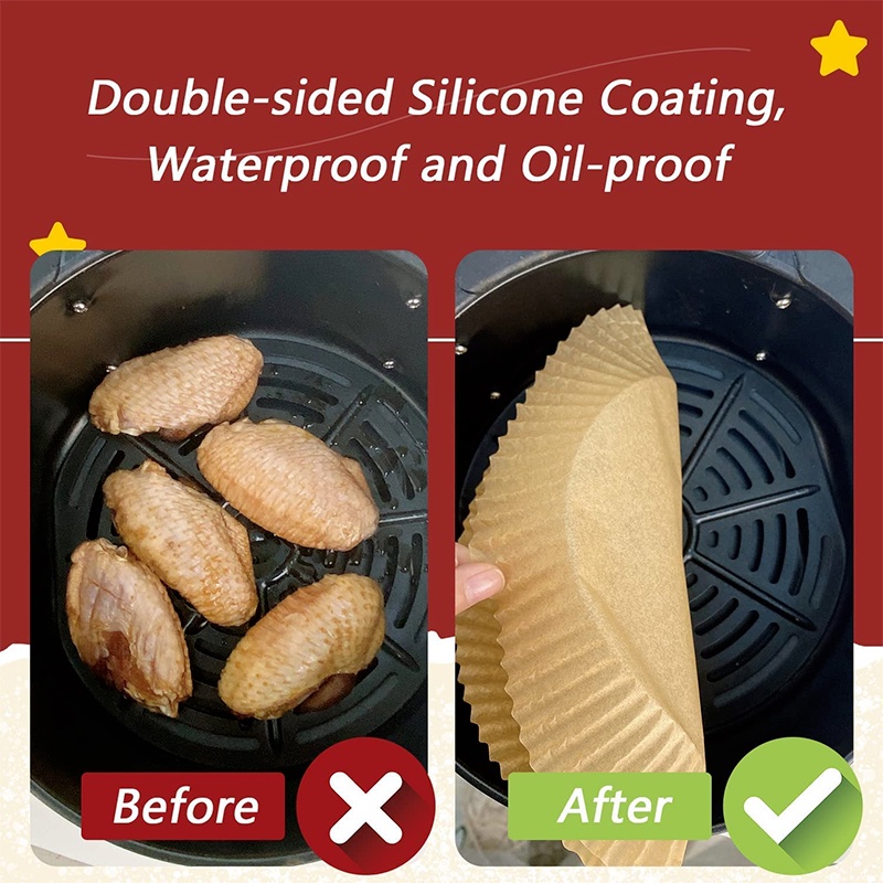 Bộ 100 Giấy Lót Nướng Bánh Chống Dính Dùng Một Lần Tiện Dụng