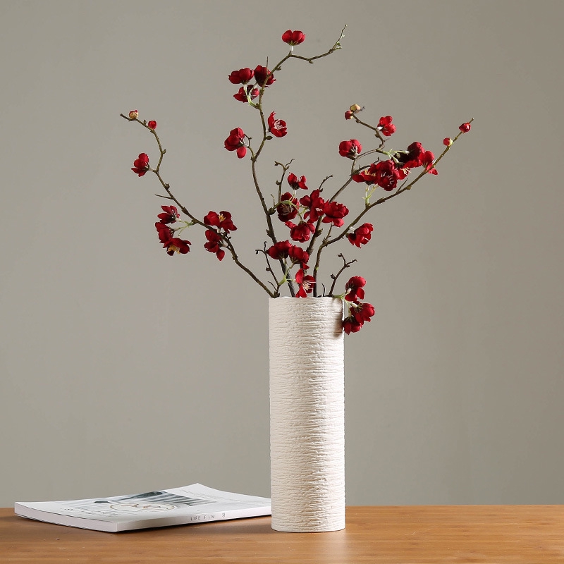 Bình hoa sứ thiết kế đơn giản trang trí phòng khách