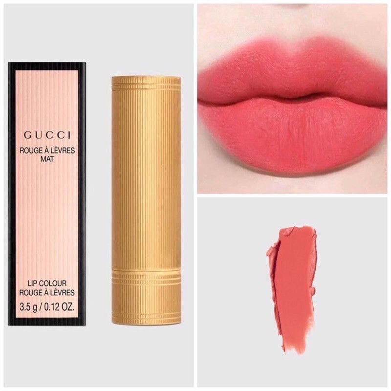 Son Gucci 304 Queen Christina Matte màu Cam Sữa