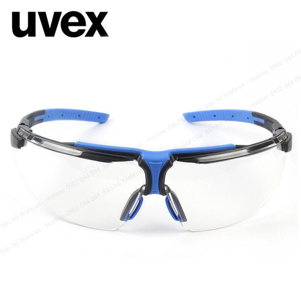 Kính bảo hộ UVEX I3 9190275 gọng và đệm mũi có thể điều chỉnh, chống bụi, tia UV, chống đọng sương hiệu quả - chính hãng