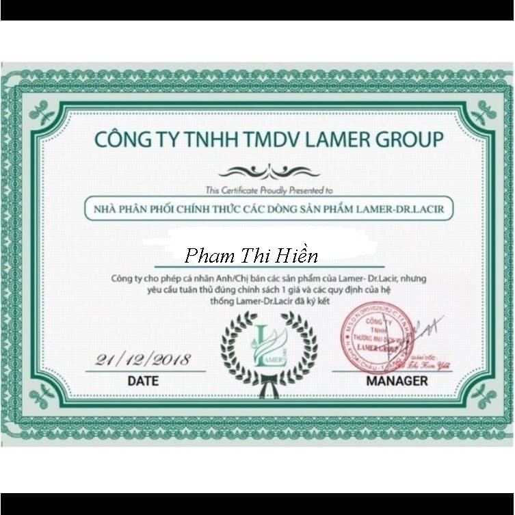 Tẩy da chết sinh học Lamer Care Dr.Lacir chính hãng